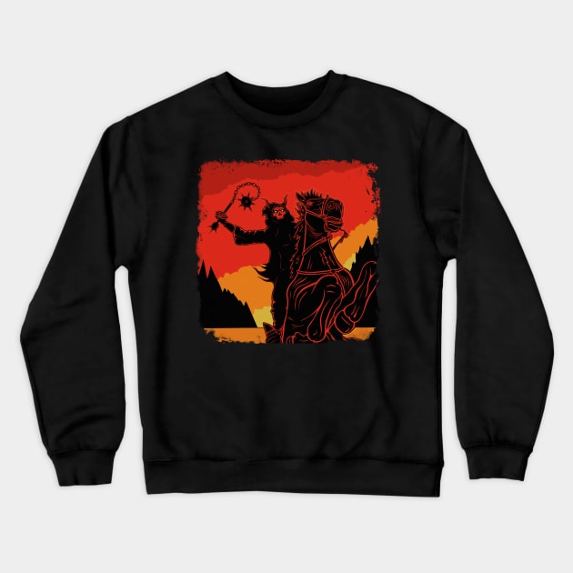 Dark Rider Crewneck Sweatshirt by NateArtDesign